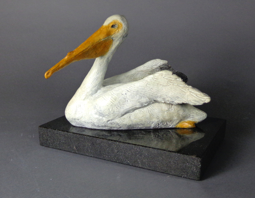 HIS BEAK CAN HOLD MORE THAN HIS BELLY CAN by richards poey